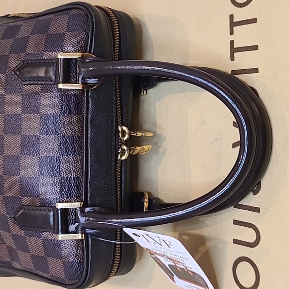 LOUIS VUITTON VINTAGE 2000 DAMIER EBENE BRERA HANDBAG - Picture 12 of 17